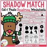 Shadow Matching Christmas Cut & Paste Worksheets