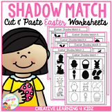 Shadow Matching Easter Cut & Paste Worksheets