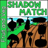Shadow Matching Fruits and Vegetables