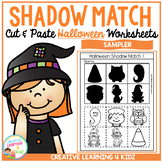 Shadow Matching Halloween Cut & Paste Worksheet Sampler