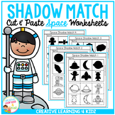 Shadow Matching Space Cut & Paste Worksheets