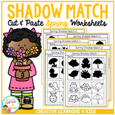 Shadow Matching Spring Cut & Paste Worksheets