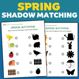 Shadow Matching Spring Worksheets