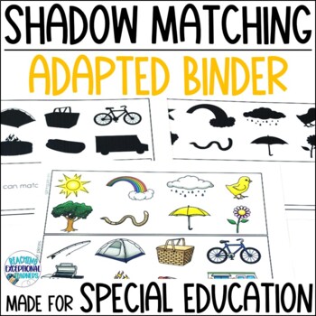 Preview of Shadow Matching Adapted Binder Special Education