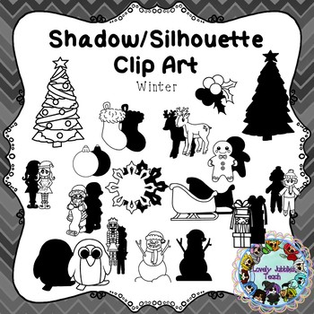 winter silhouette clip art