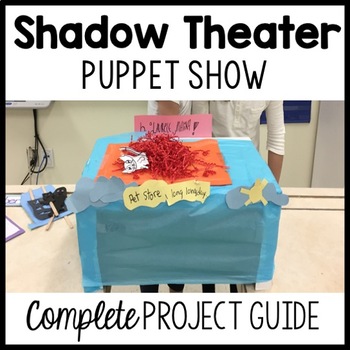 Preview of Shadow Theatre Project Guide and Template | Group Skit / Play | Drama Activity