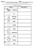 Shadow Worksheets Part 2
