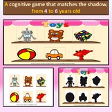 Shadow matching cognitive game, لعبة ادراكية تطابق الظل