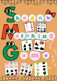 Shadow matching game, activity page for kids. Find the rig