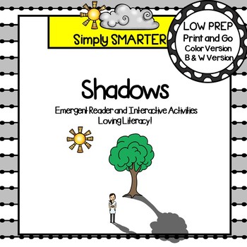 Preview of Shadows Emergent Reader Book AND Interactive Activities
