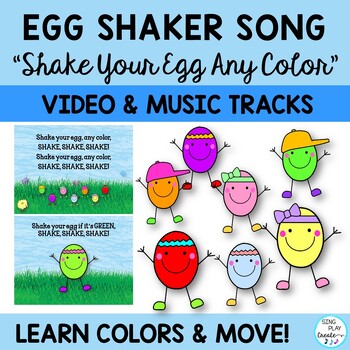 Preview of Egg Shakers Activity Song: "Shake Your Egg!" Preschool, K-2 Music, Therapy