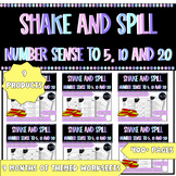 Kindergarten Shake and Spill BUNDLE: 9 Months of Number Se