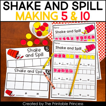 Preview of Shake and Spill - Ways to Make 5 and 10