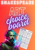 Shakespeare ART: Choice Board Challenge Prompts