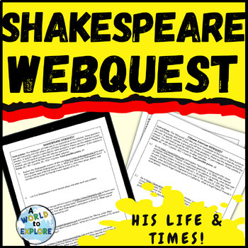 Preview of Shakespeare Activity WEBQUEST 