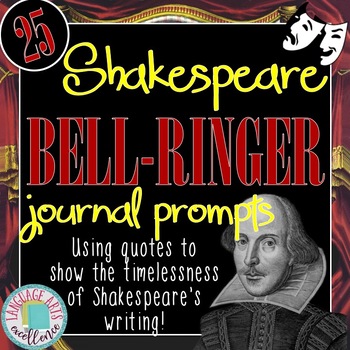 Preview of Shakespeare Bell  Ringer Journal Prompts