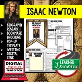Sir Isaac Newton Biography Research, Bookmark Brochure, Po