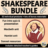 Shakespeare Bundle (Intro resources, Macbeth, Hamlet, Sonnets!)