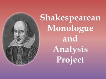 Preview of Shakespeare Classroom Monologues - Analysis and Performance