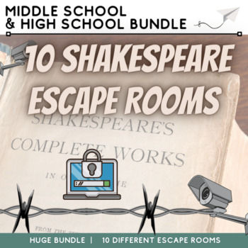 Preview of Shakespeare Escape Room Collection