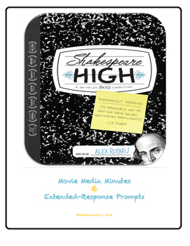 Preview of Shakespeare High ~ Movie Questions & Extended Response Prompts