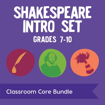 Preview of Shakespeare Intro Set: Background, Research, & Sonnets Bundle