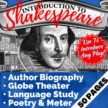 Preview of INTRODUCTION TO SHAKESPEARE: Biography, Globe Theater, Language, Meter, Insults!