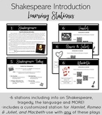 Shakespeare Introduction Learning Stations for Hamlet, Rom