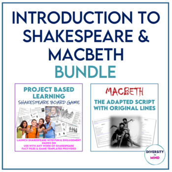 Preview of Shakespeare Introduction Project & Macbeth Script for Middle & High School