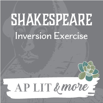 Preview of Shakespeare Inversion Exercise - Practical Introductory Exercise