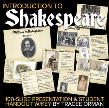 Shakespeare Life & Times Introduction Powerpoint Presentation by Tracee