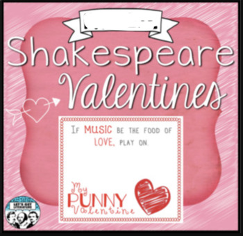 Preview of Shakespeare Literary Element Valentines