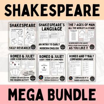 Preview of Shakespeare Mega BUNDLE | As You Like It | Romeo and Juliet | Macbeth | Hamlet