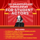 Shakespeare Monologues Collection:  20 Monologues Selectio