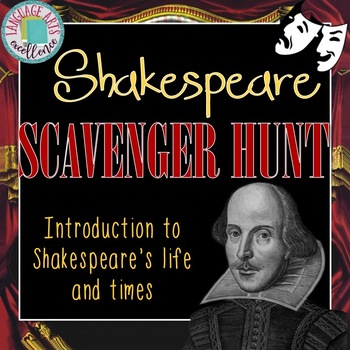 Preview of Shakespeare Scavenger Hunt: Introduction to the Author Activity