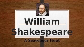Preview of Shakespeare - Scavenger Hunt