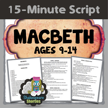 Preview of Macbeth - 15-Minute Script for Elementary & Middle School