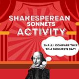 Shakespeare Sonnets - A Fun Introduction To Shakespeare Activity