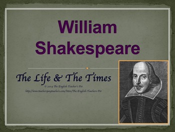 Preview of Shakespeare: The Life and Times PowerPoint