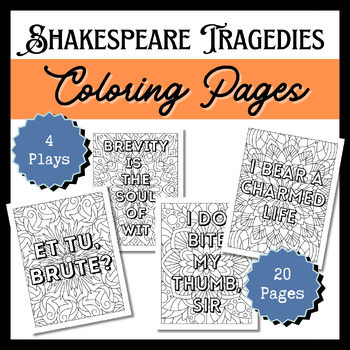 Preview of Shakespeare Tragedies Coloring Pages