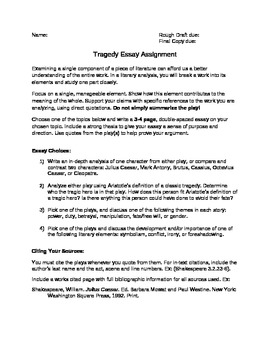 essay hook about tragedy