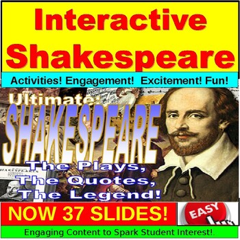Preview of Shakespeare Ultimate Introduction PowerPoint, Google Slides