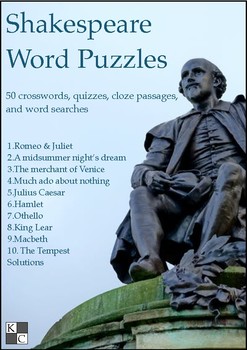 Preview of Shakespeare World Puzzles