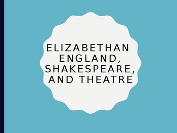 Preview of Shakespeare and Elizabethan Theatre History