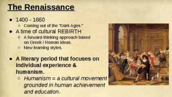 Preview of Shakespeare and The Renaissance EXTENSIVE PowerPoint