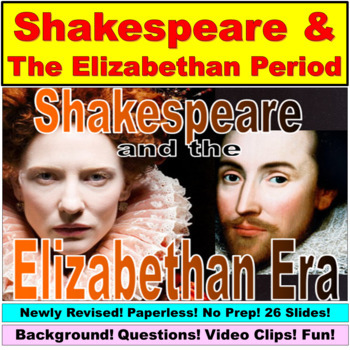 Preview of Shakespeare and the Elizabethan Period: Digital Lesson
