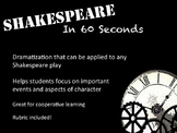 Shakespeare in 60 Seconds Dramatization (Creative Presentation)