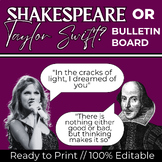 Shakespeare or Taylor Swift? Bulletin Board | Secondary ELA