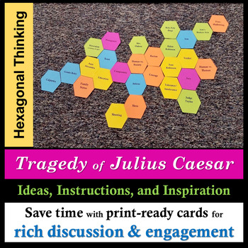 Preview of Shakespeare's Julius Caesar Hexagonal Thinking Activity