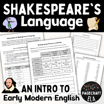 Preview of Shakespeare's Language | Introduction to Early Modern English | Differentiated